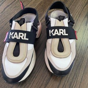 Karl lagerfeld fashion sneakers multicolored platform size us 36.5 or eur 37